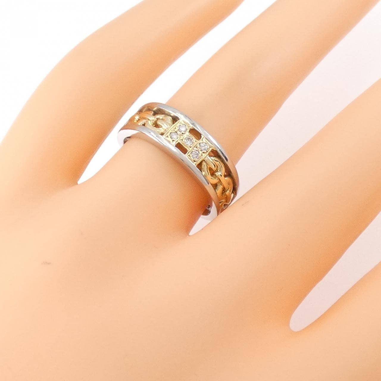 K18YG/PT钻石0.05CT