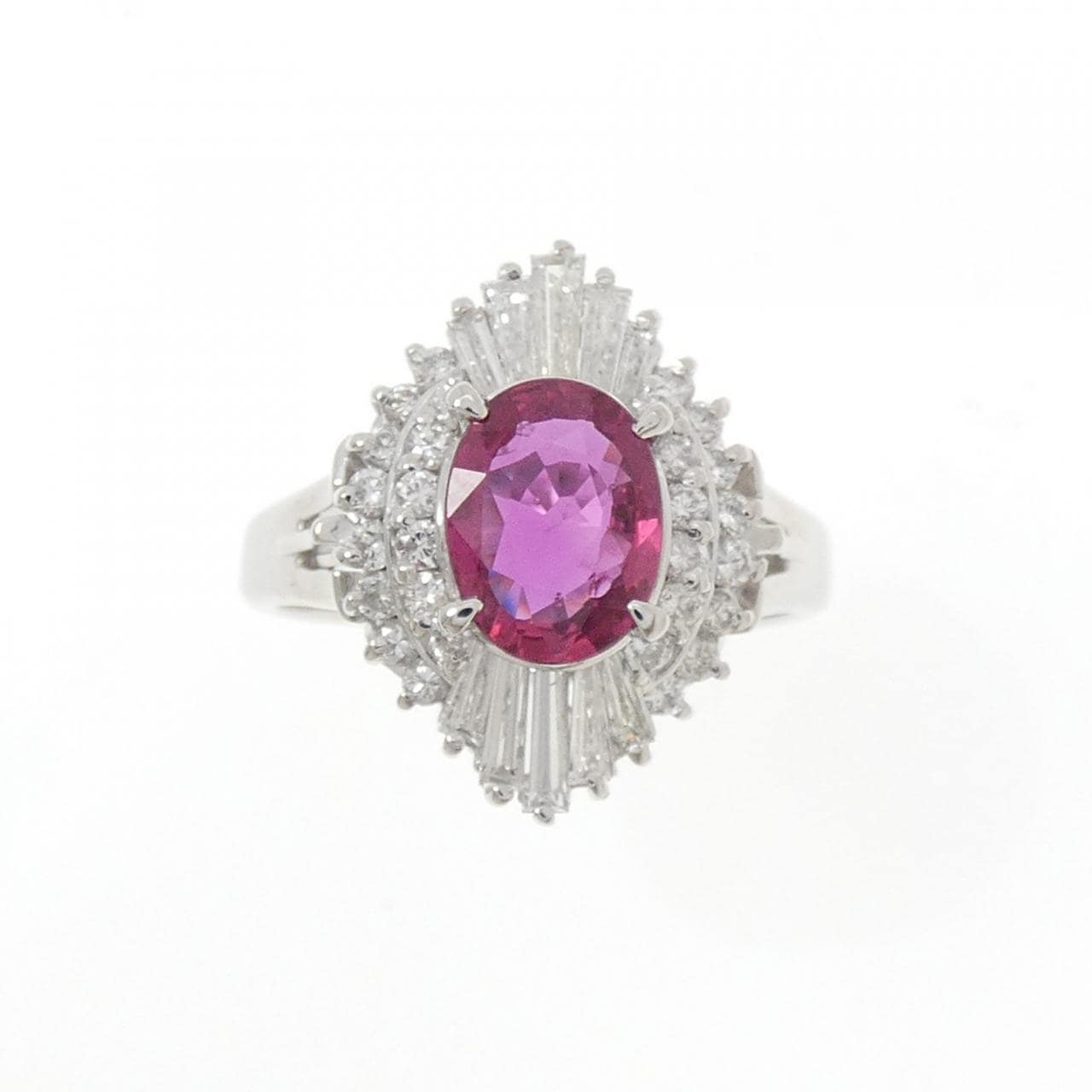 PT900 ルビー リング 1.04CT