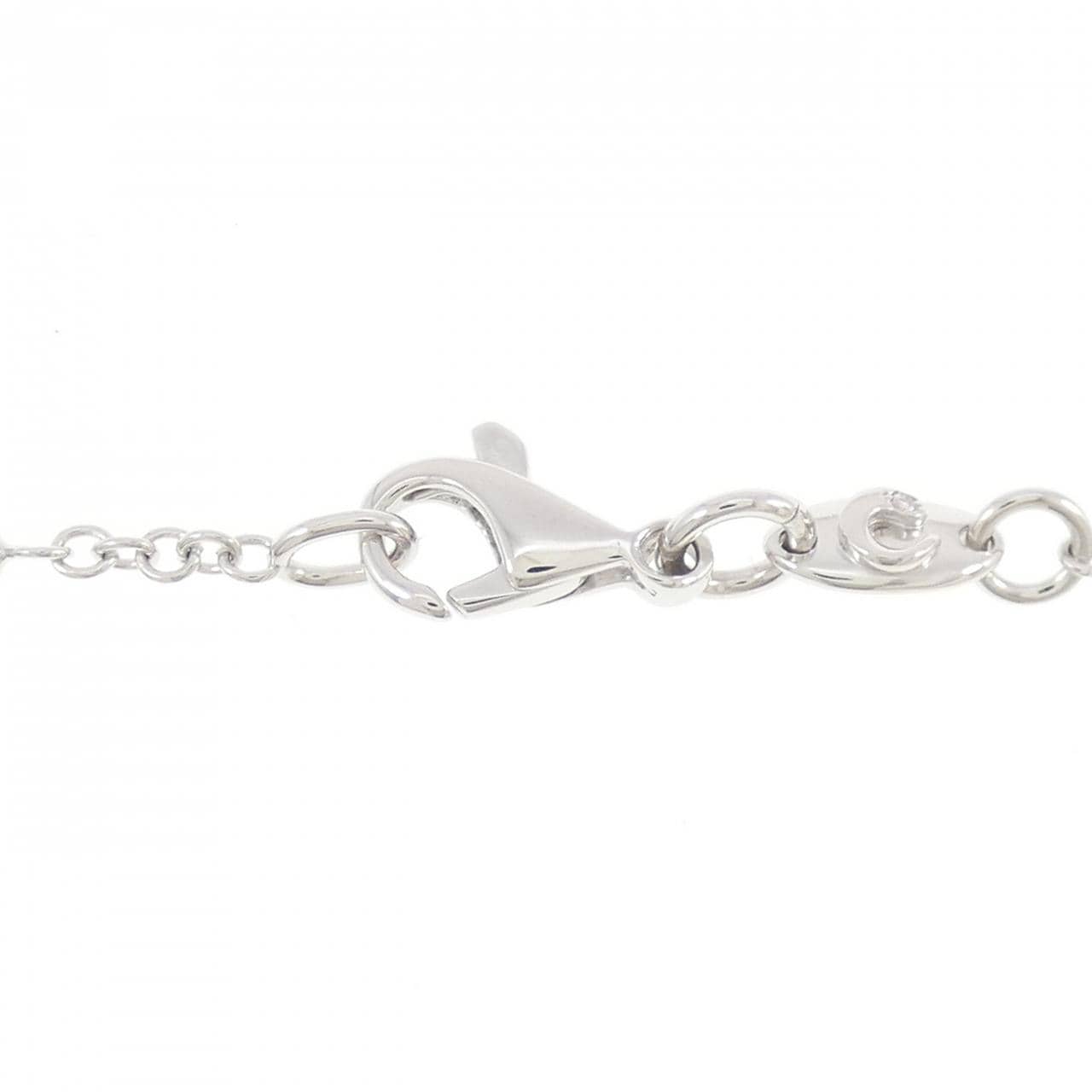 750WG クロス ダイヤモンド ネックレス