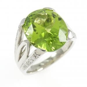 PT900 ペリドット リング 6.54CT