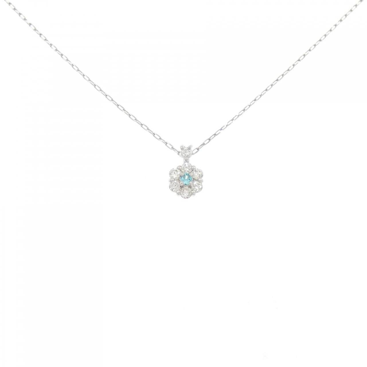 PT900 トルマリン ネックレス 0.01CT