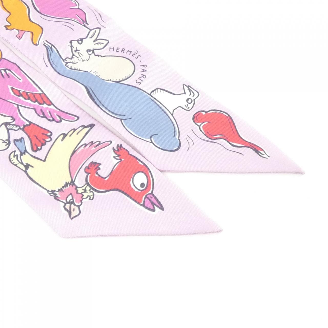 【未使用品】エルメス MILLE ET UN LAPINS ツイリー 064007S スカーフ