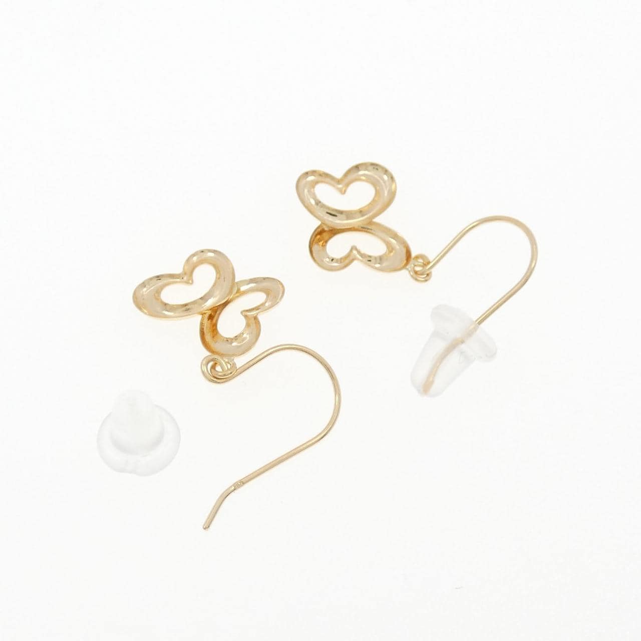 [BRAND NEW] K18YG butterfly earrings