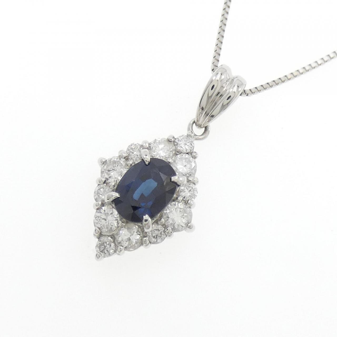 PT Sapphire Necklace 1.23CT