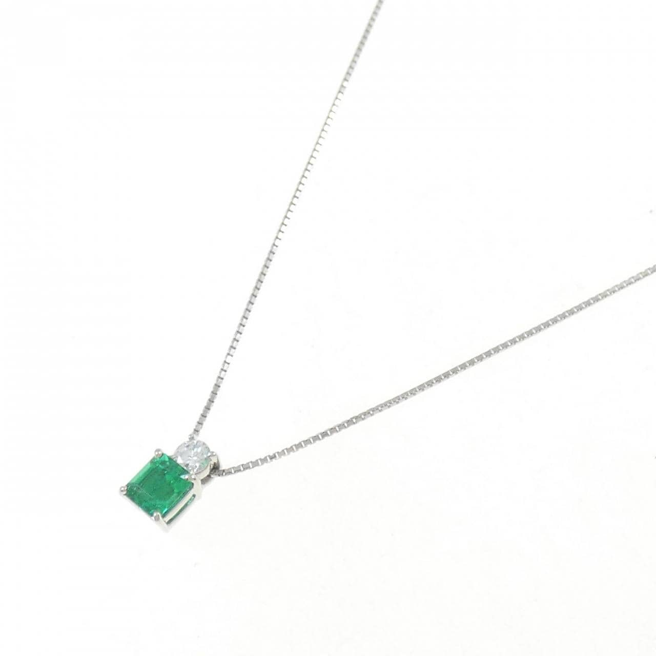 Ginza Tanaka Emerald Necklace 0.65CT