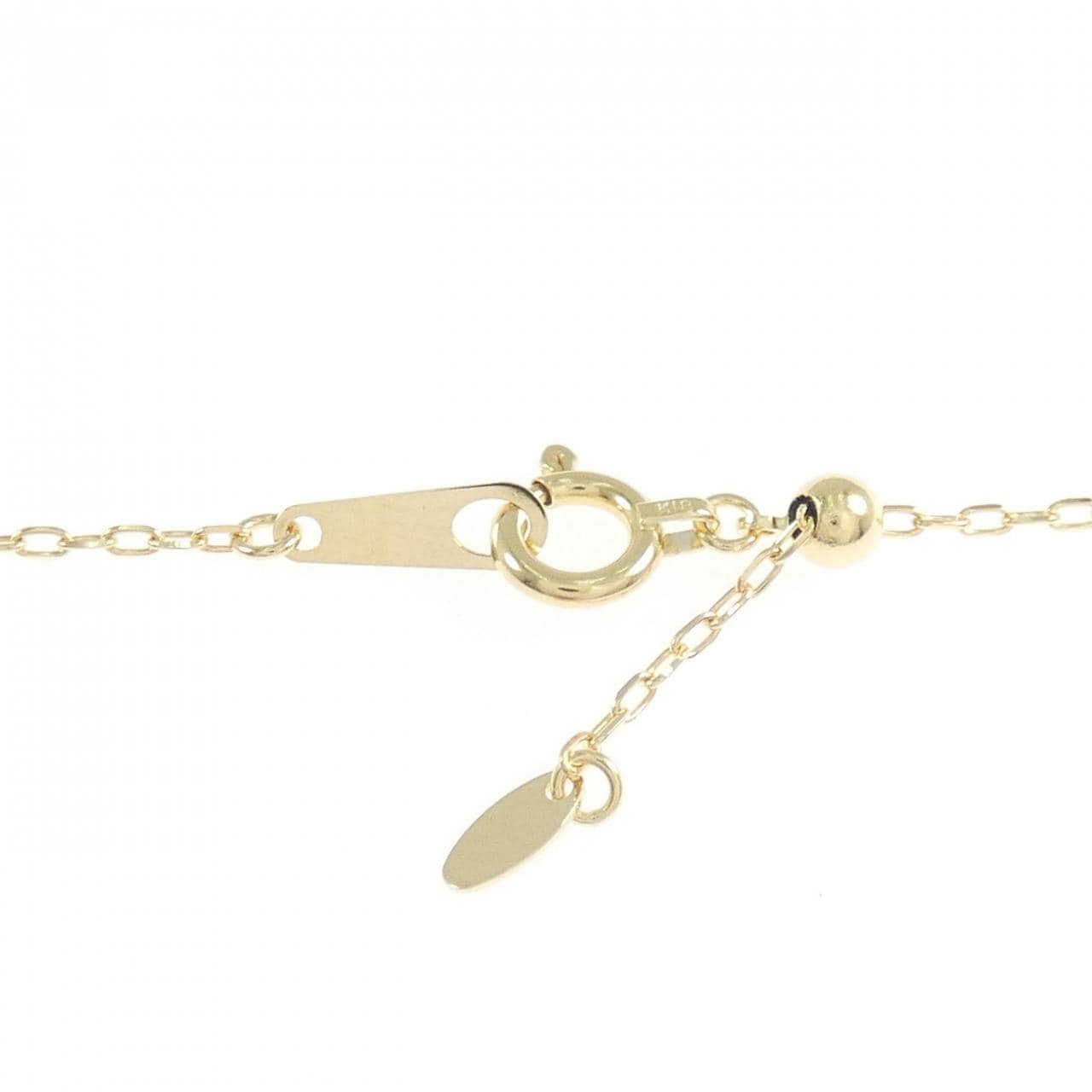 K18YG フラワー ダイヤモンド ネックレス 0.50CT