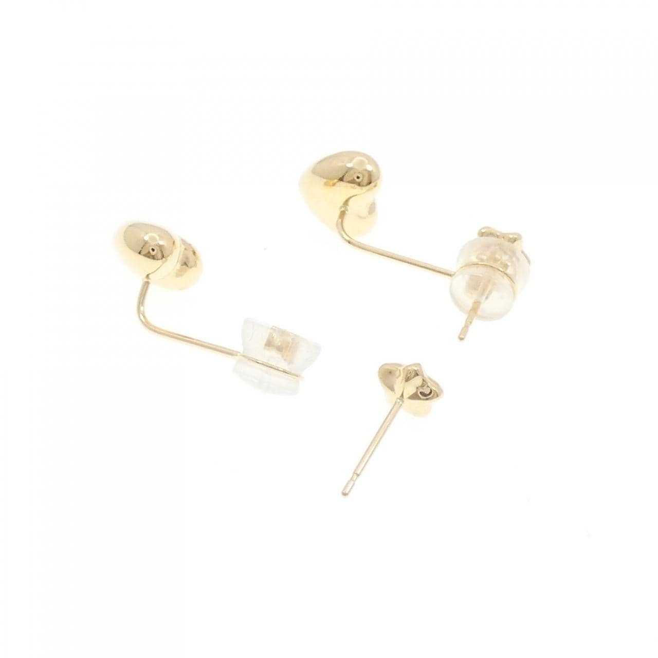 【新品】K18YG スター×ハート ピアス