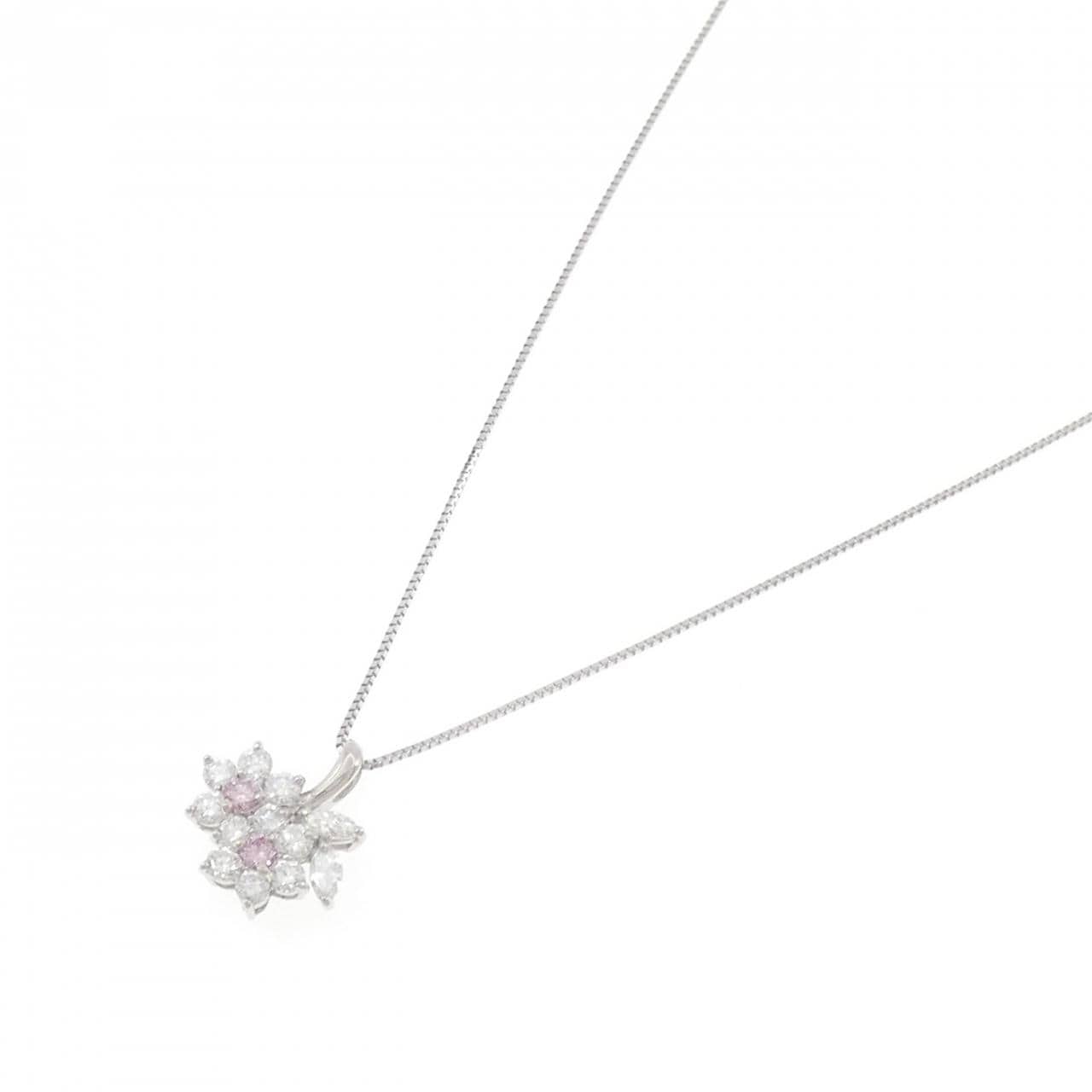 PT900/PT850 ダイヤモンド ネックレス 0.114CT FIPP SI1
