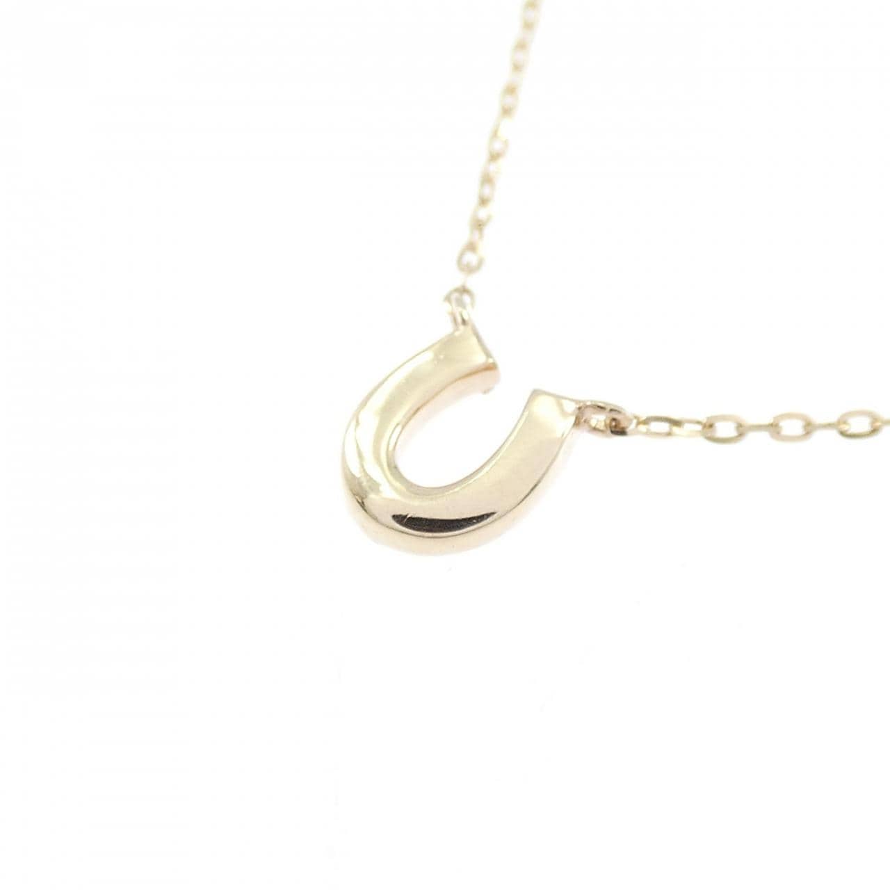 K10YG 馬蹄白托帕石項鍊