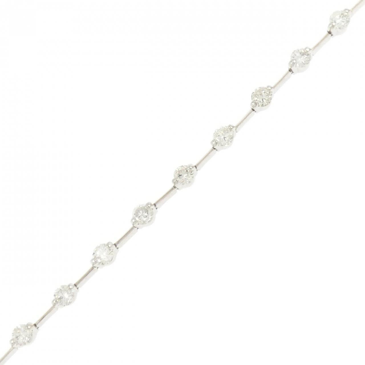 K18WG ダイヤモンド ブレスレット 3.00CT