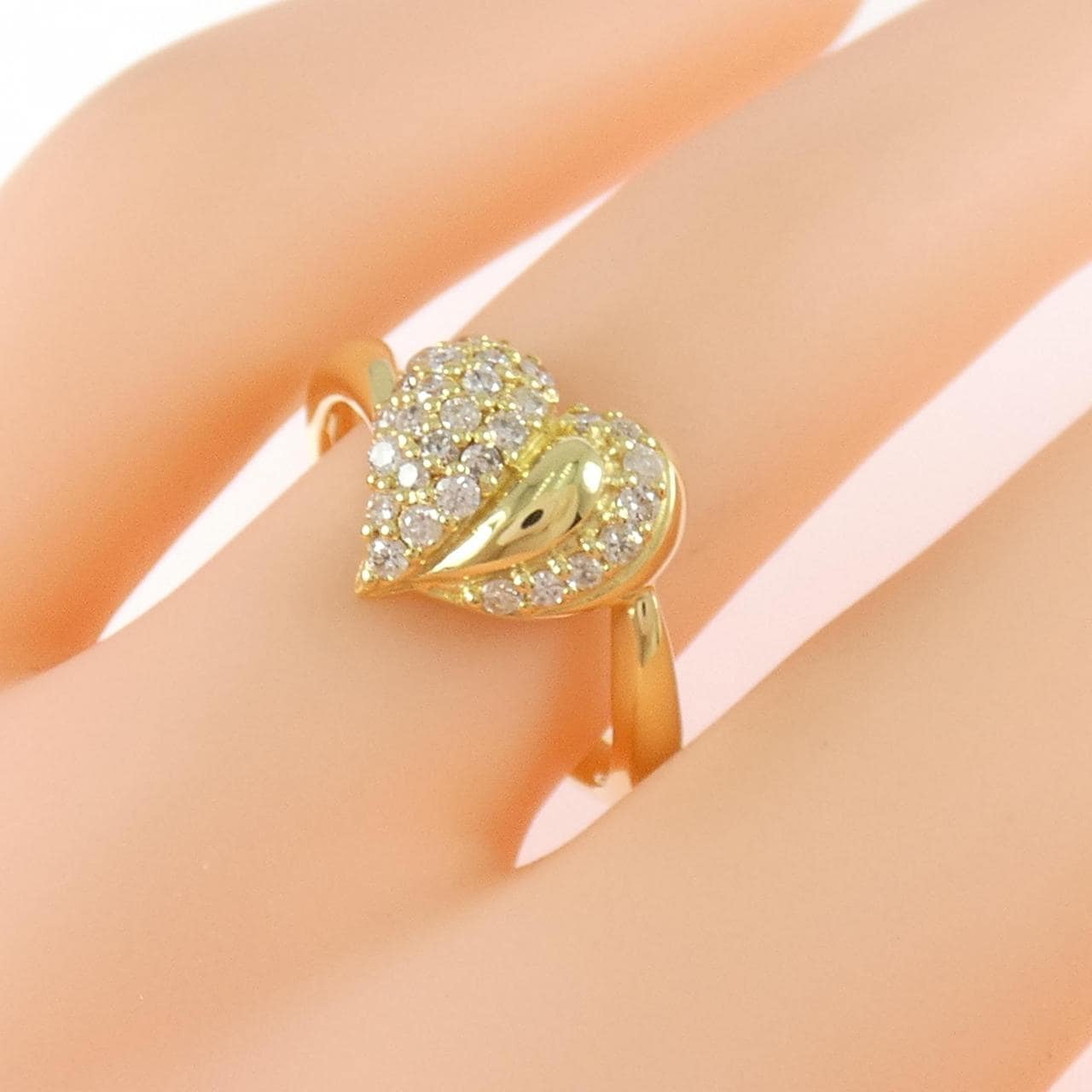 K18YG ダイヤモンド リング 0.33CT