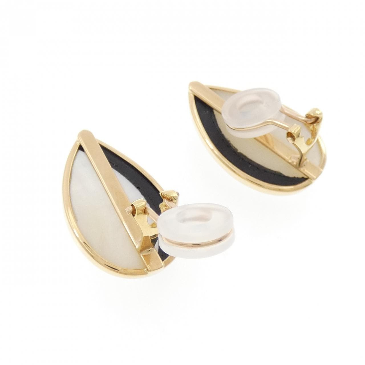 K18YG マザーオブパール イヤリング