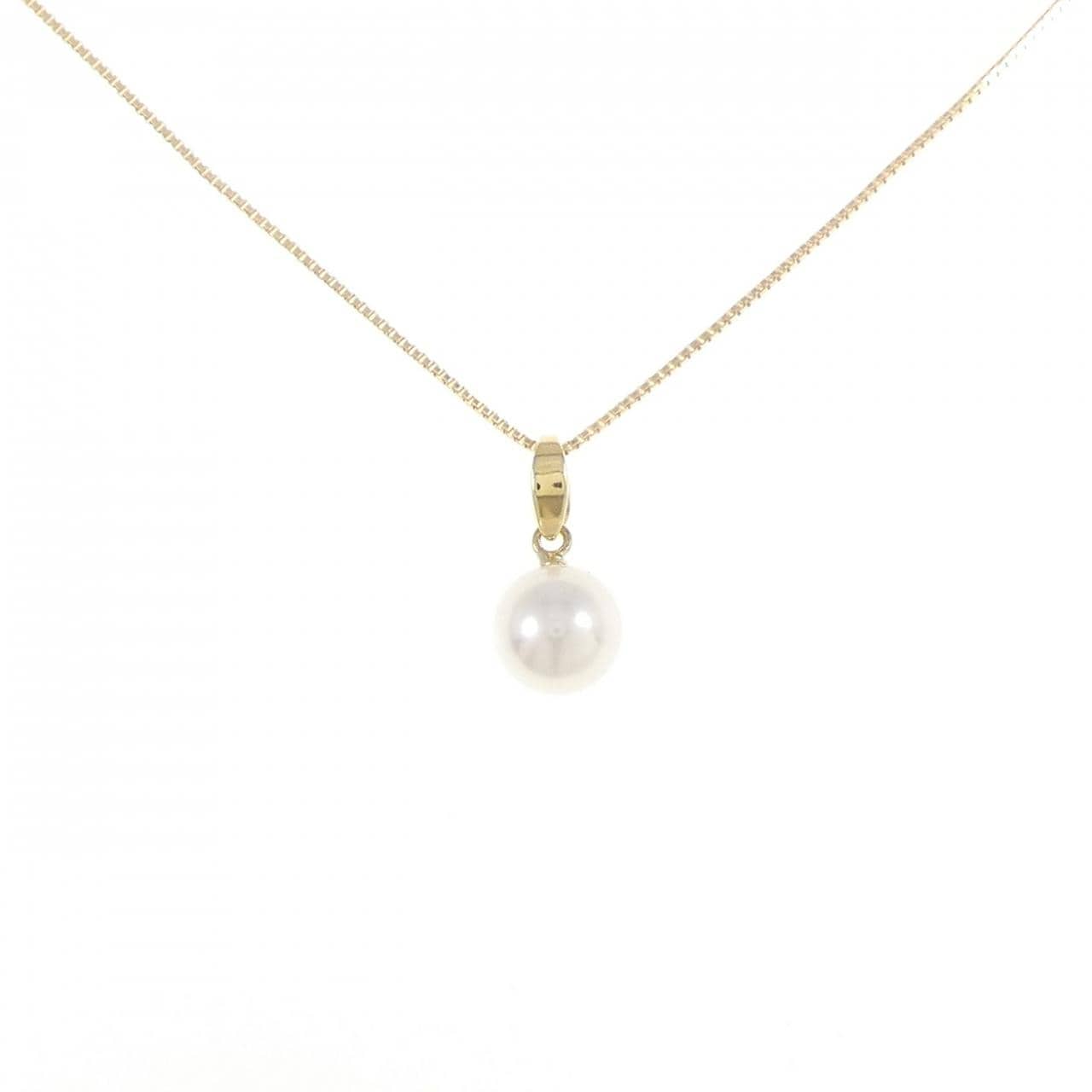 K18YG Akoya pearl necklace 7mm