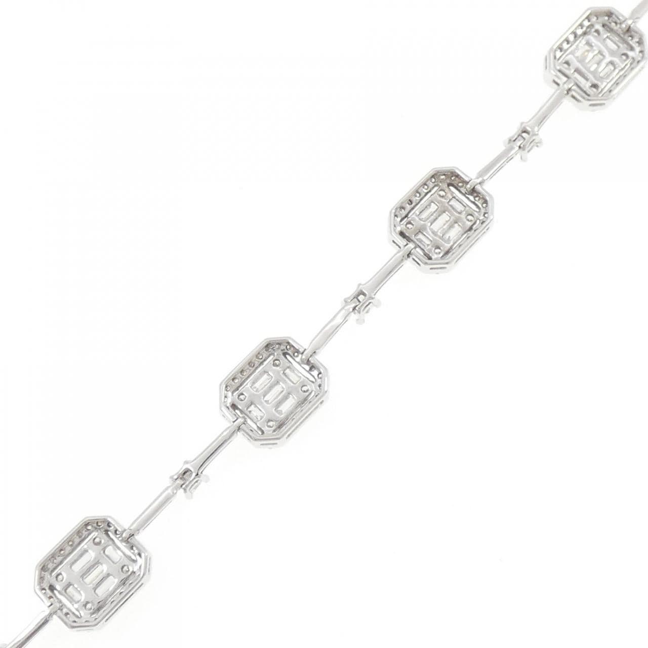 750WG ダイヤモンド ブレスレット 2.41CT