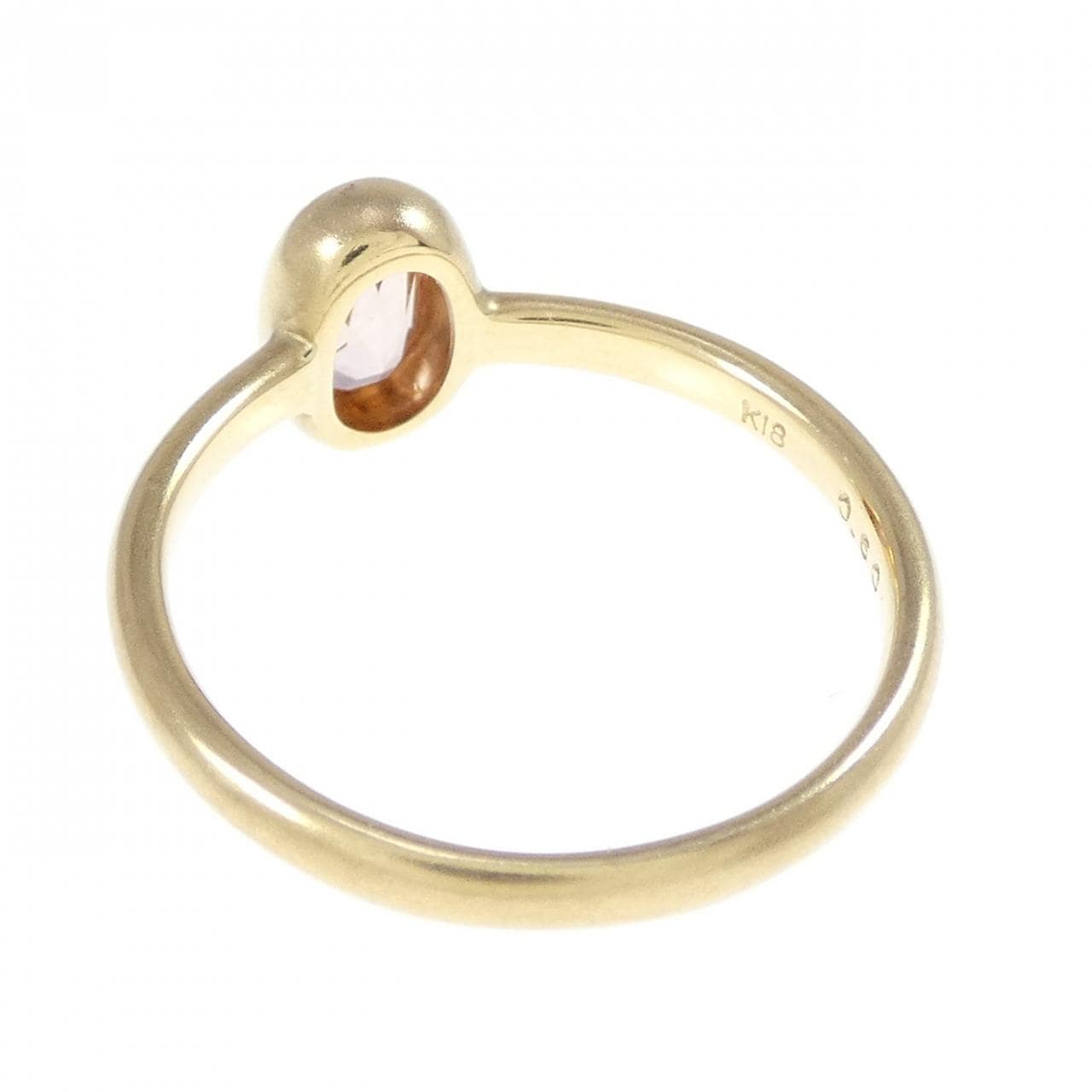 K18YG インペリアルトパーズ リング 0.60CT