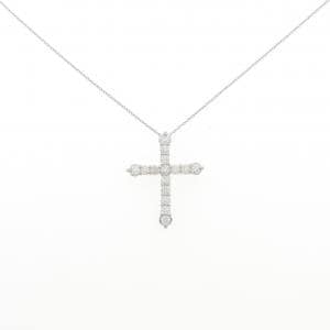 PT/PT850 クロス ダイヤモンド ネックレス 1.00CT