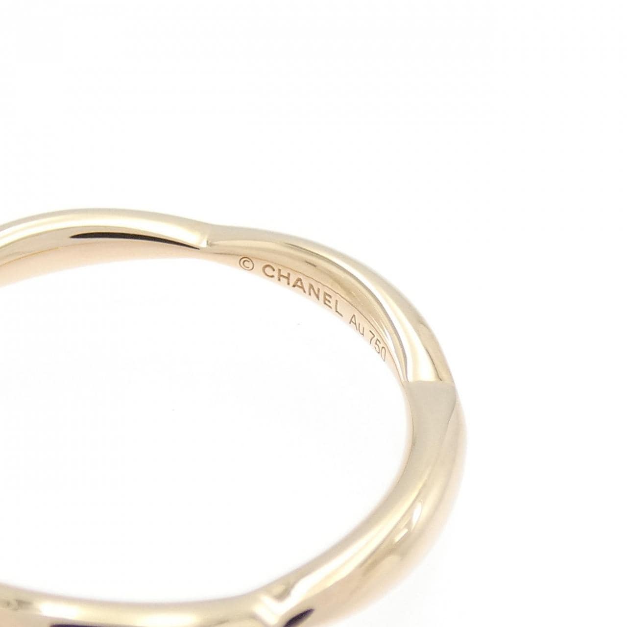 シャネル カメリア ハーフエタニティ リング