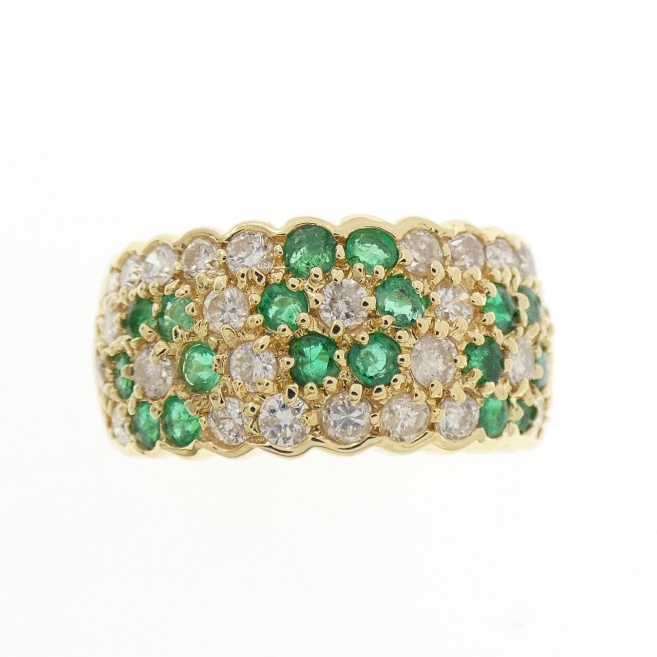 K18YG エメラルド リング 0.60CT