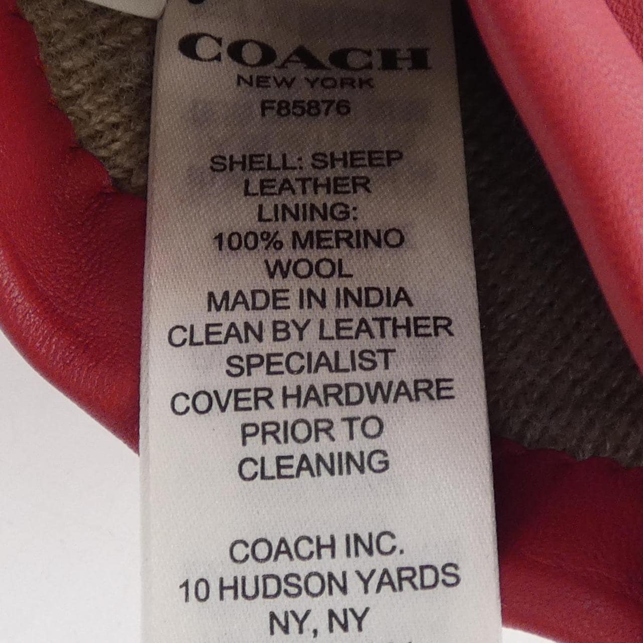 コーチ COACH GLOVE