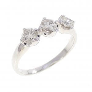 K18WG ダイヤモンド リング 0.52CT