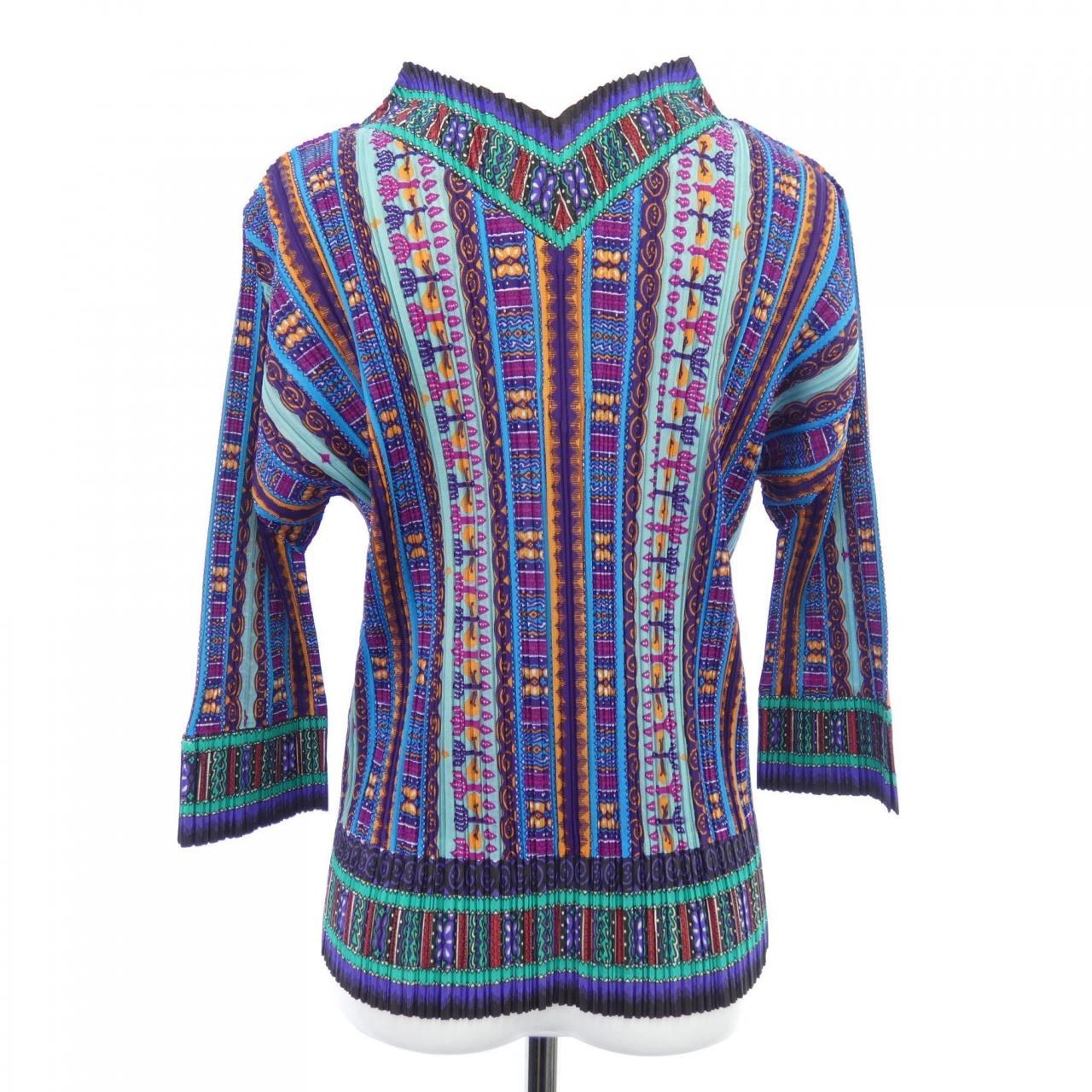 【ヴィンテージ】プリーツプリーズ PLEATS PLEASE 2004 エスニックプリント PP41-JK812 7559042 トップス