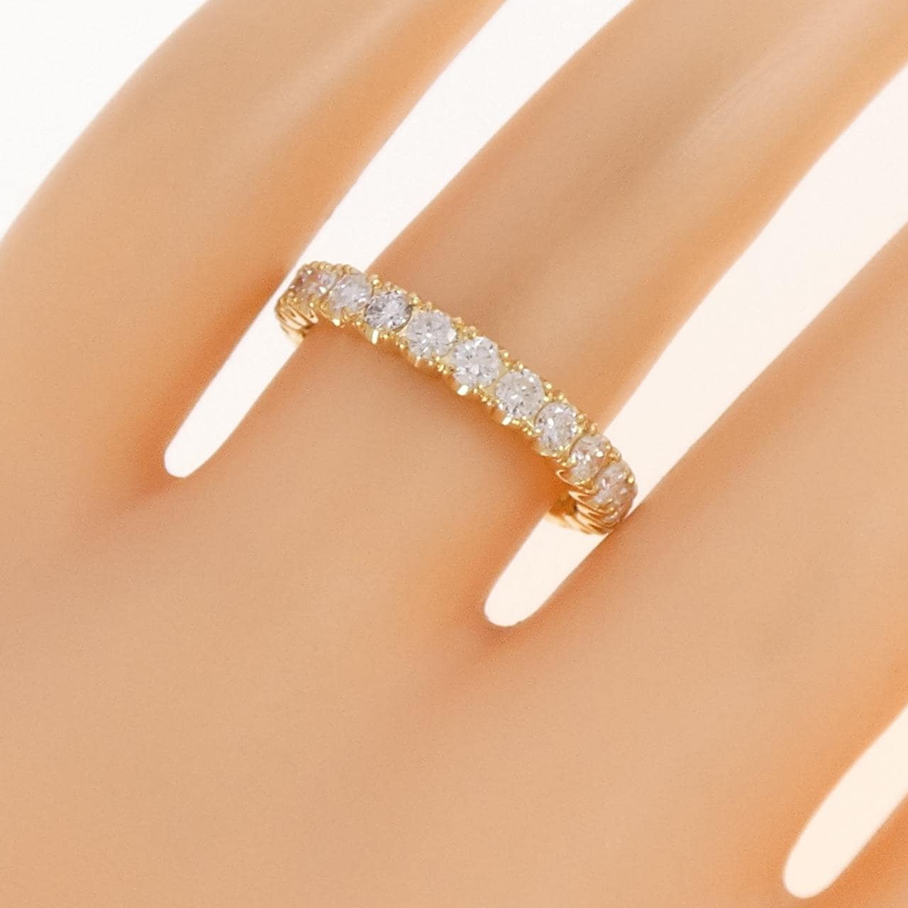 K18YG ダイヤモンド リング 1.03CT