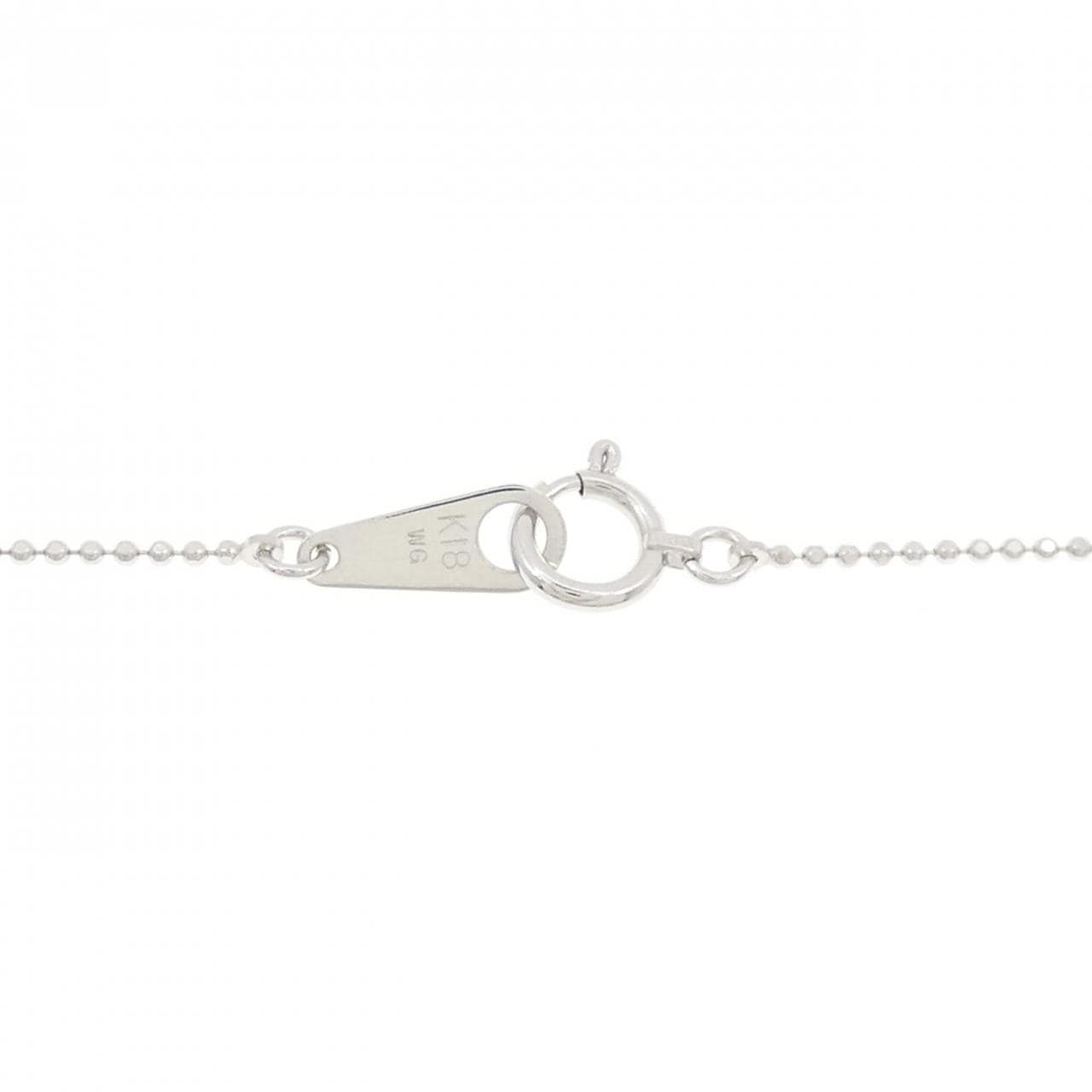 K18WG ダイヤモンド ネックレス 0.20CT