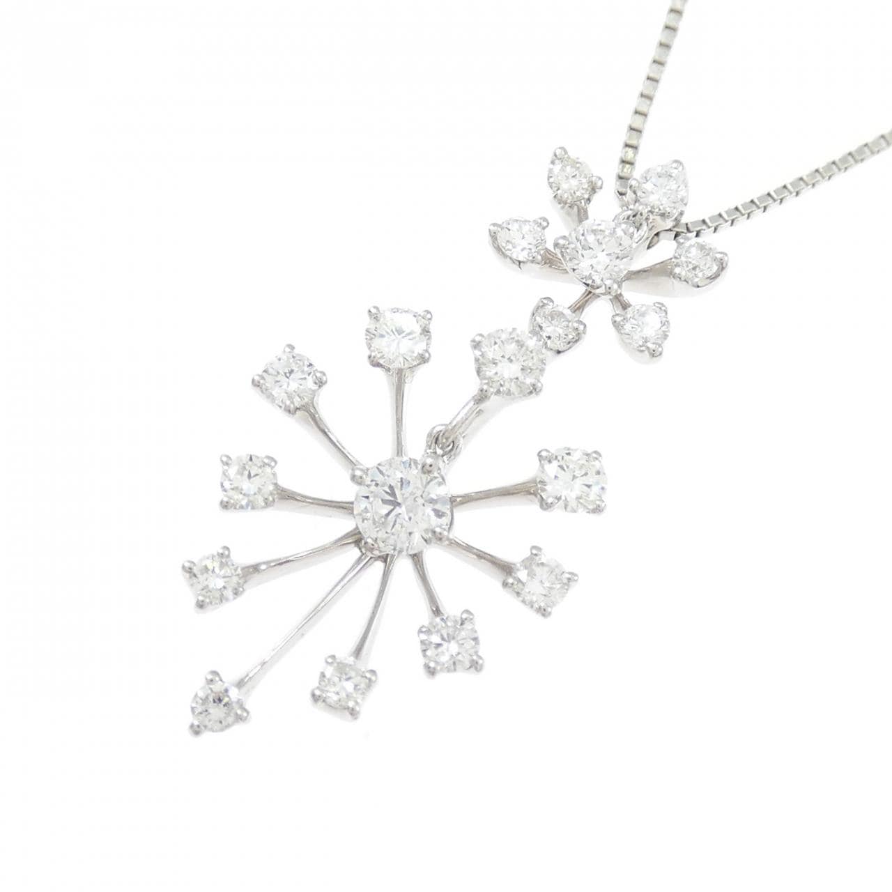 PT900/PT850 ダイヤモンド ネックレス 0.65CT