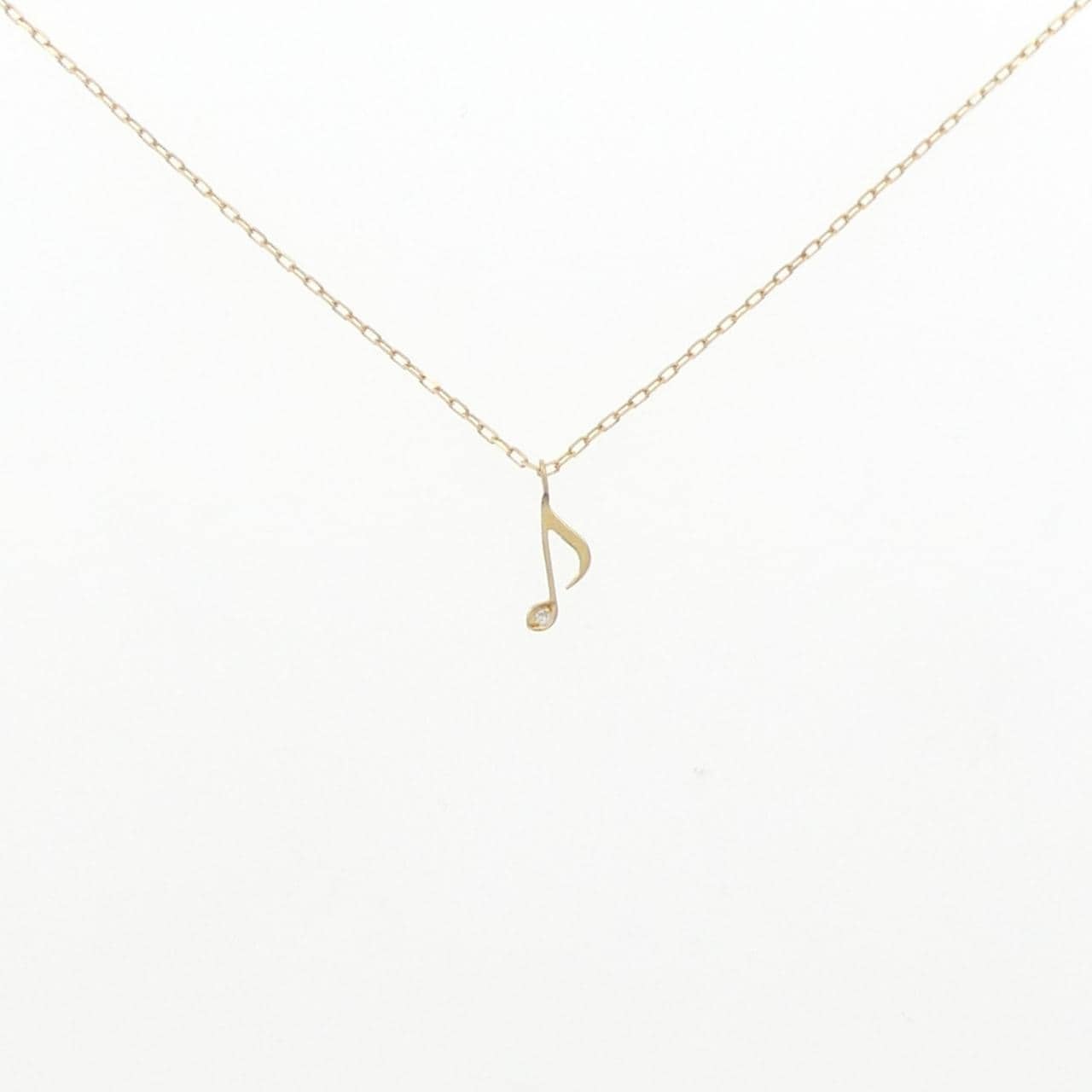 K18YG オンプ ダイヤモンド ネックレス 0.003CT