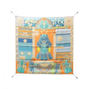 エルメス PARURES DE SAMOURAIS カレ スカーフ