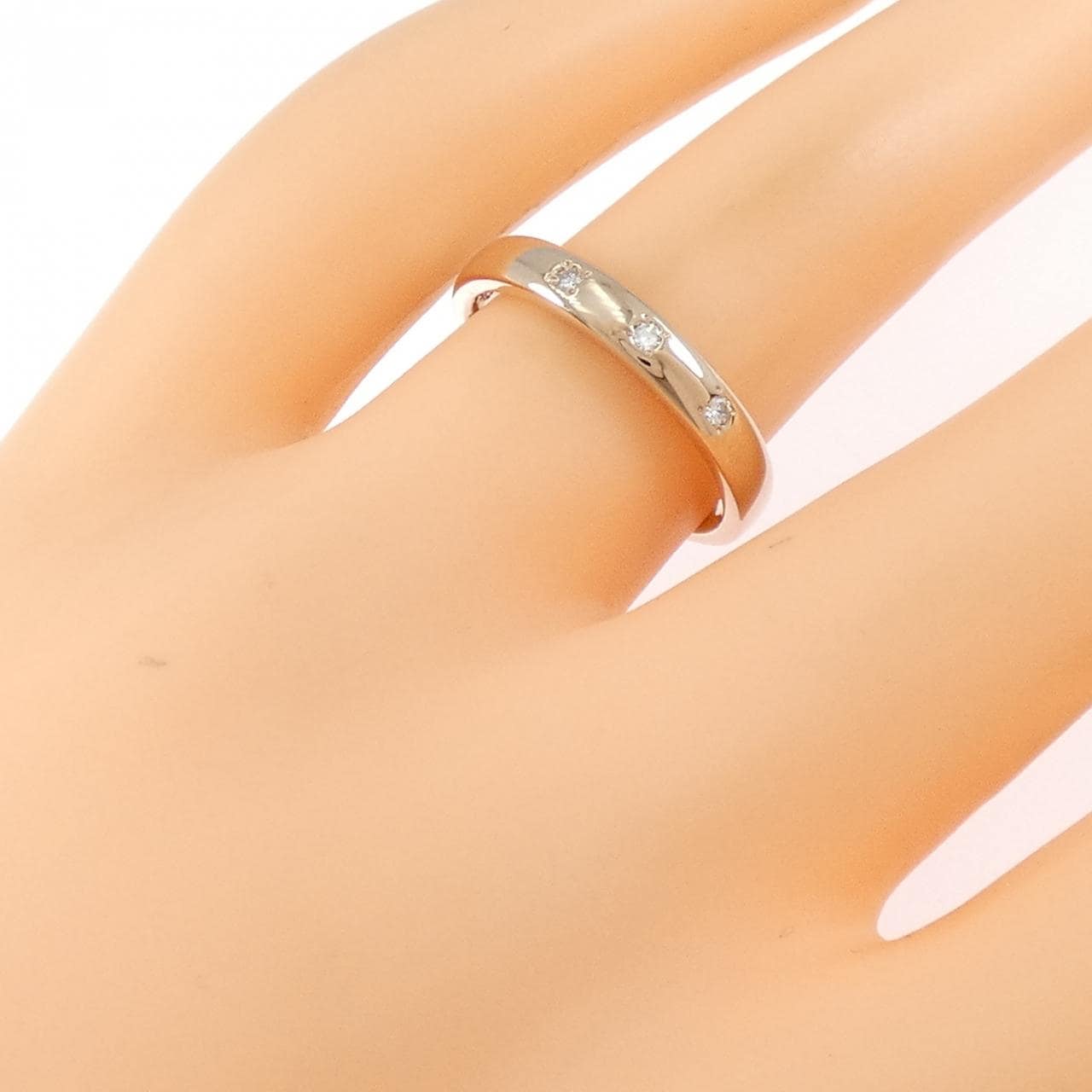 K18PG ダイヤモンド リング