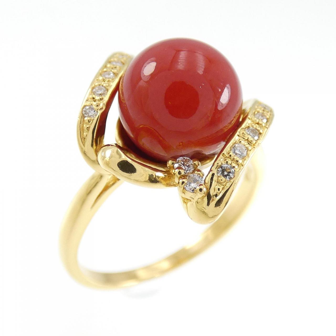 KOMEHYO |K24YG Coral Ring 8.1mm|珠寶飾品|戒指|【官方】日本最大的再 ...