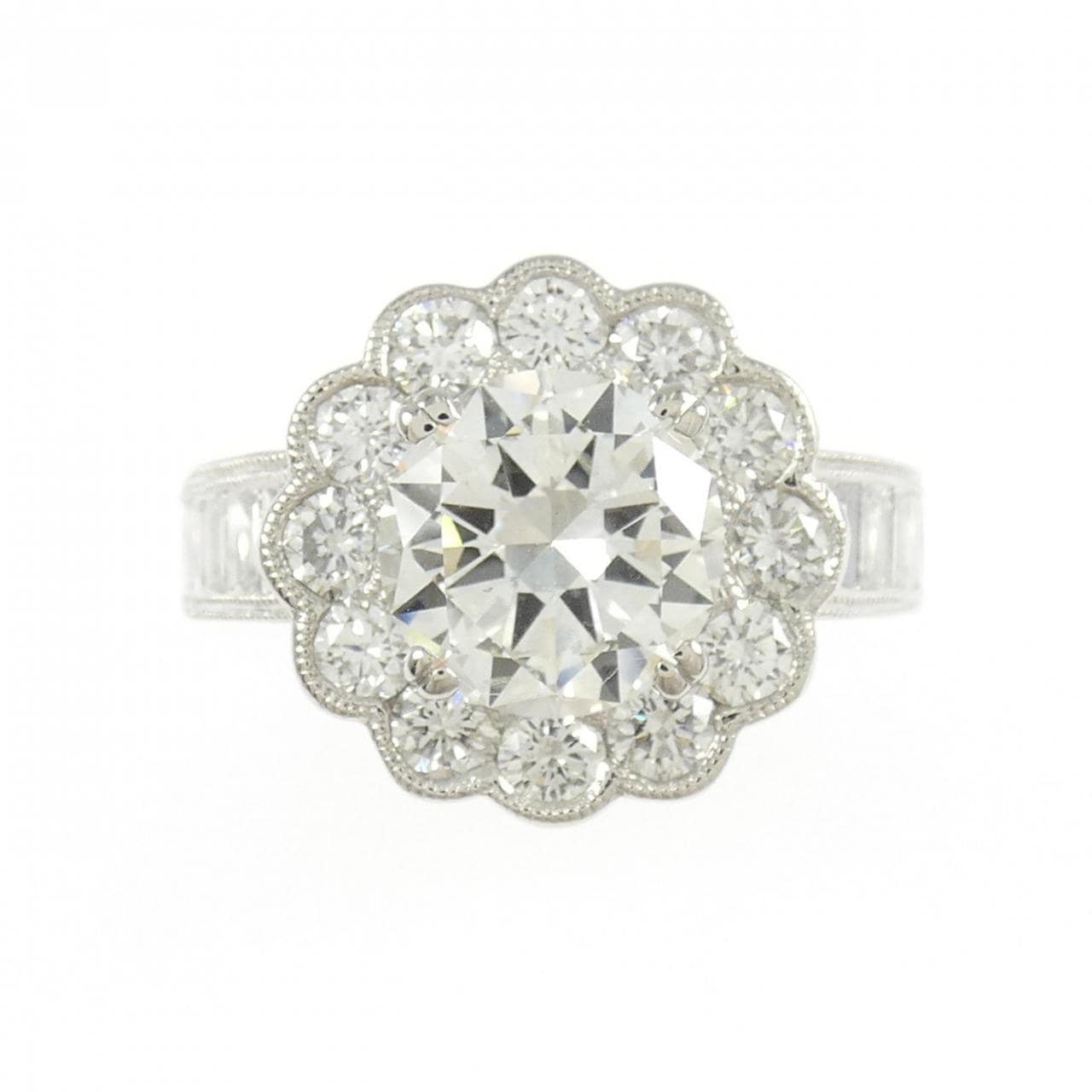 PT900 ダイヤモンド リング 2.177CT J SI1 Good