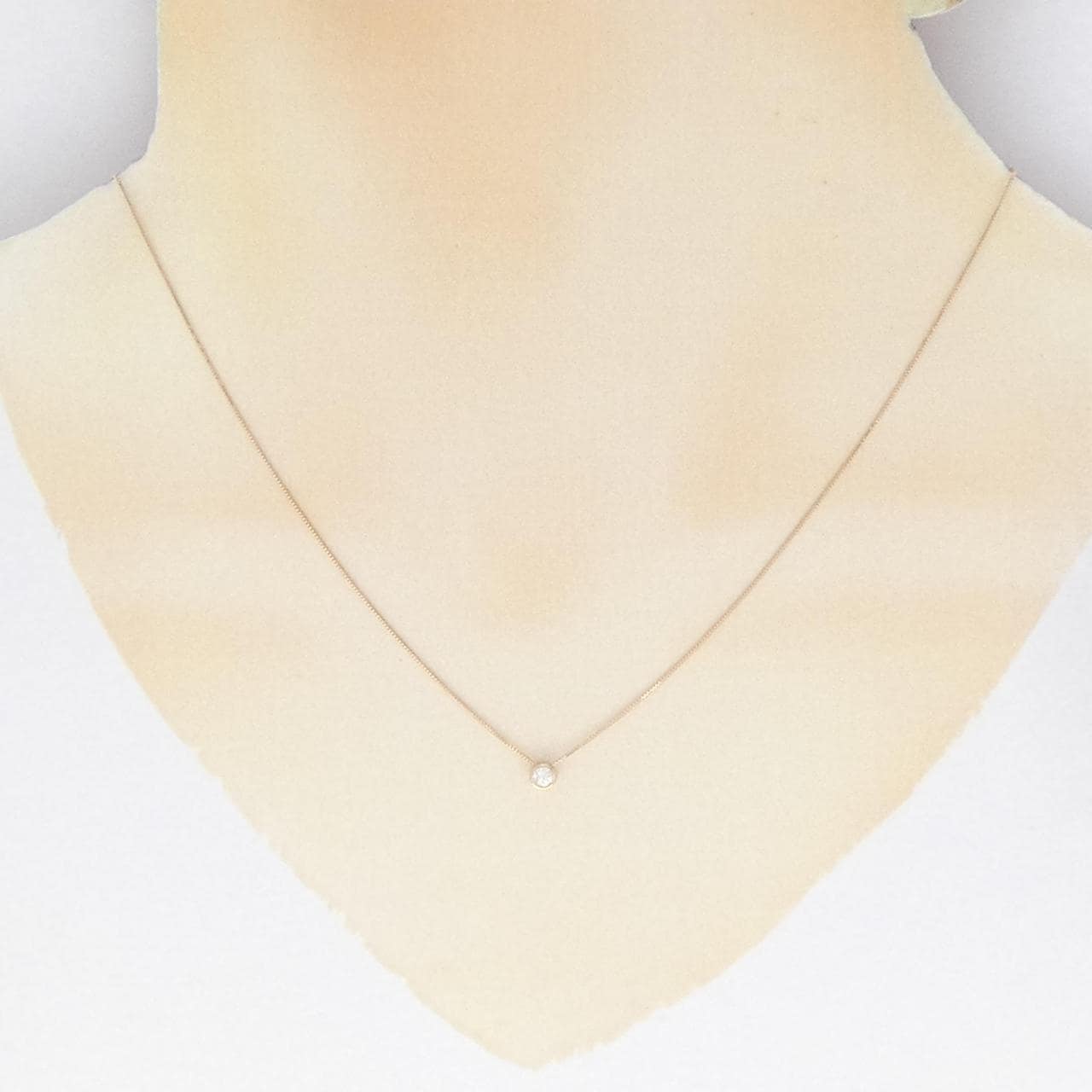 K18PG ダイヤモンド ネックレス 0.10CT