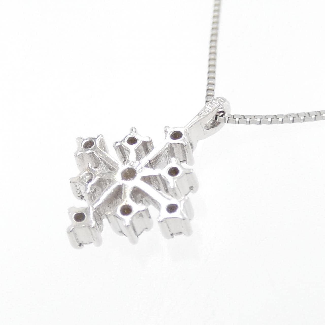 K18WG ダイヤモンド ネックレス 0.10CT