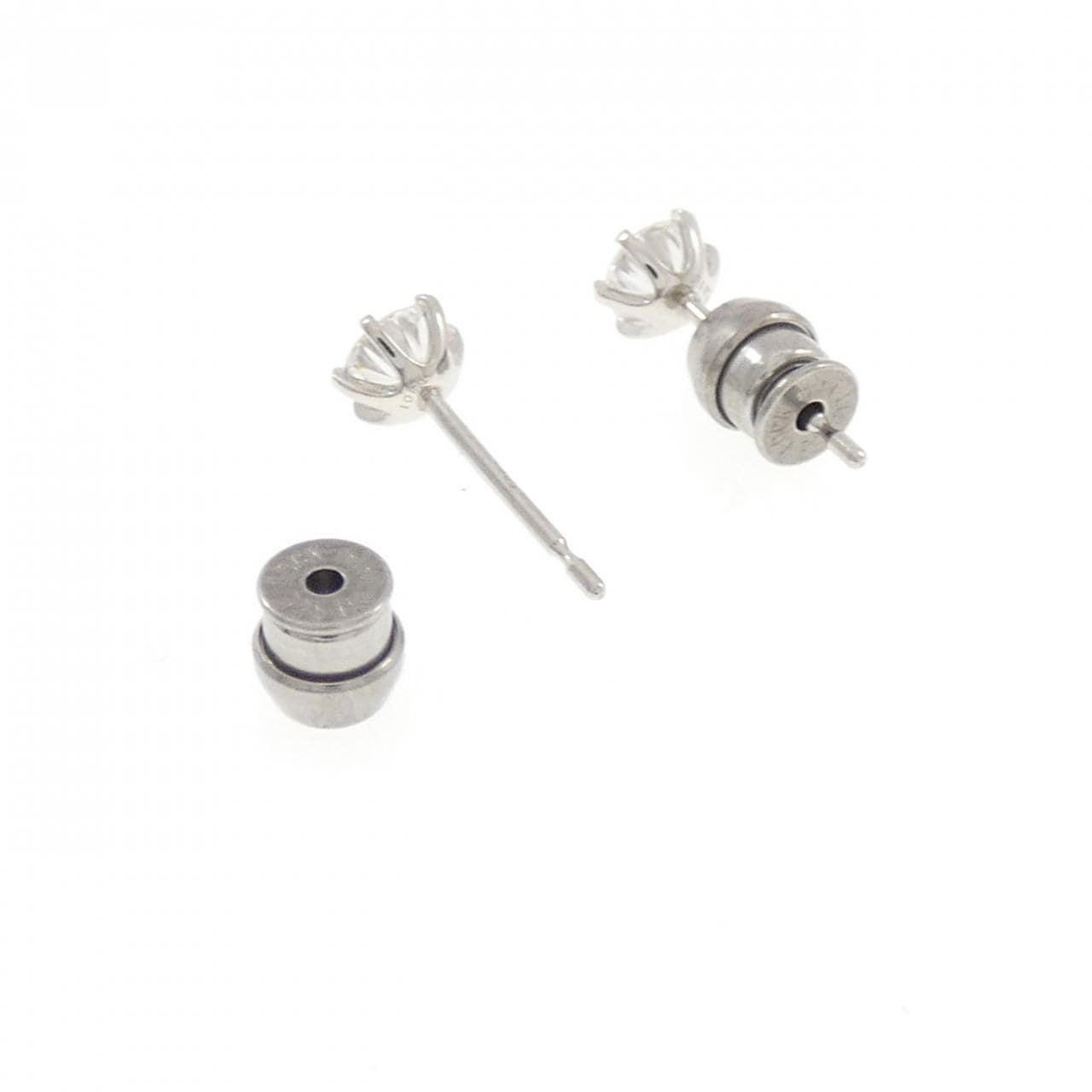 【リメイク】PT900/ST ダイヤモンド ピアス 0.301CT 0.310CT D VS2-SI1 VG-Good