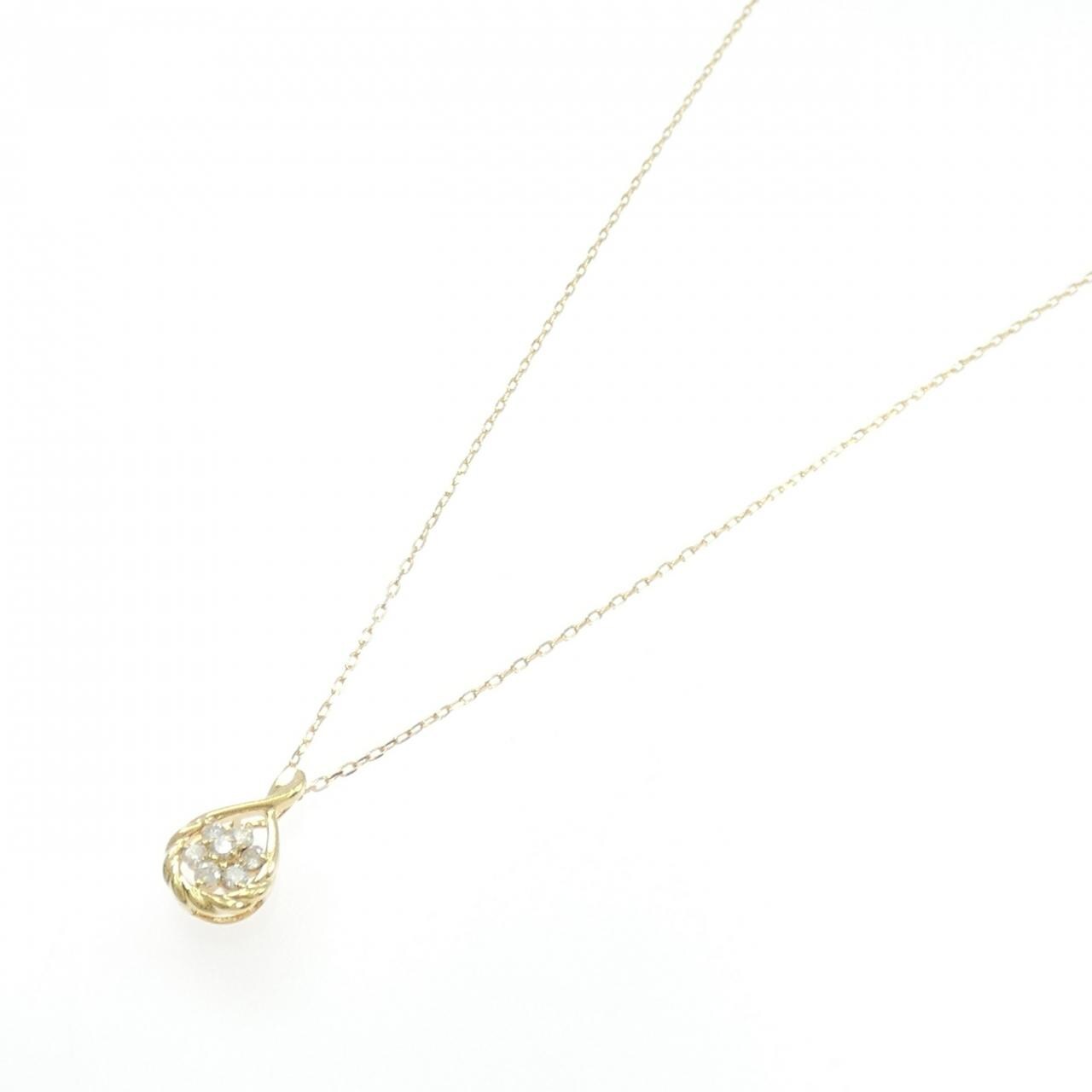 K18YG ダイヤモンド ネックレス 0.2CT