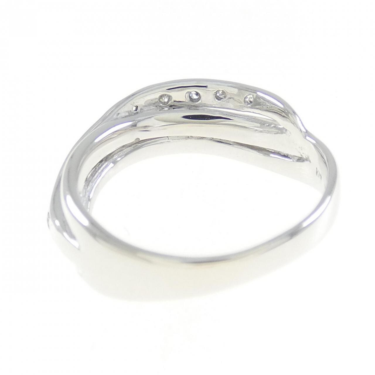K18WG ダイヤモンド リング 0.10CT