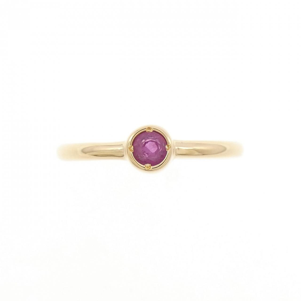 K18YG ルビー リング