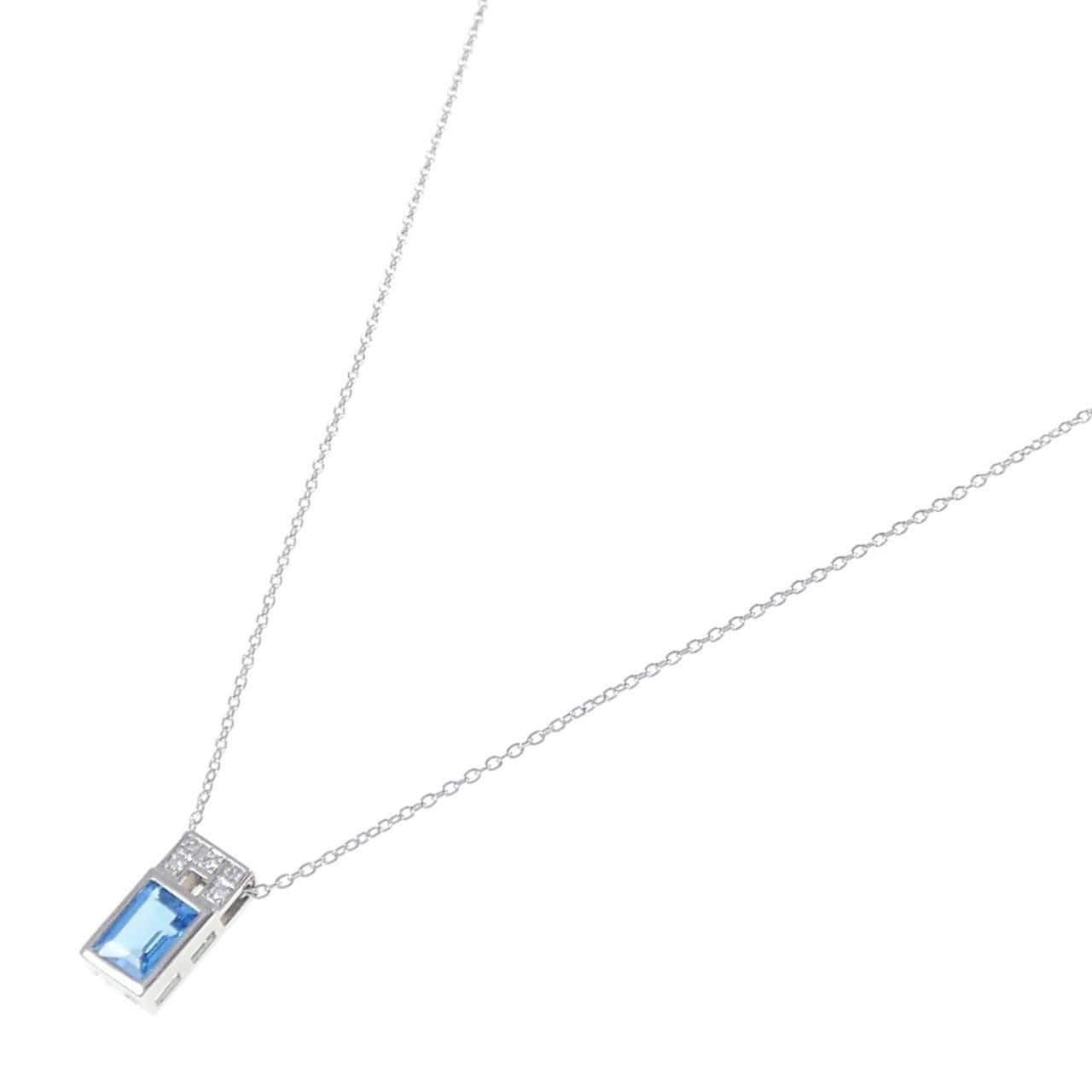 PT900/PT850 ブルートパーズ ネックレス 1.34CT