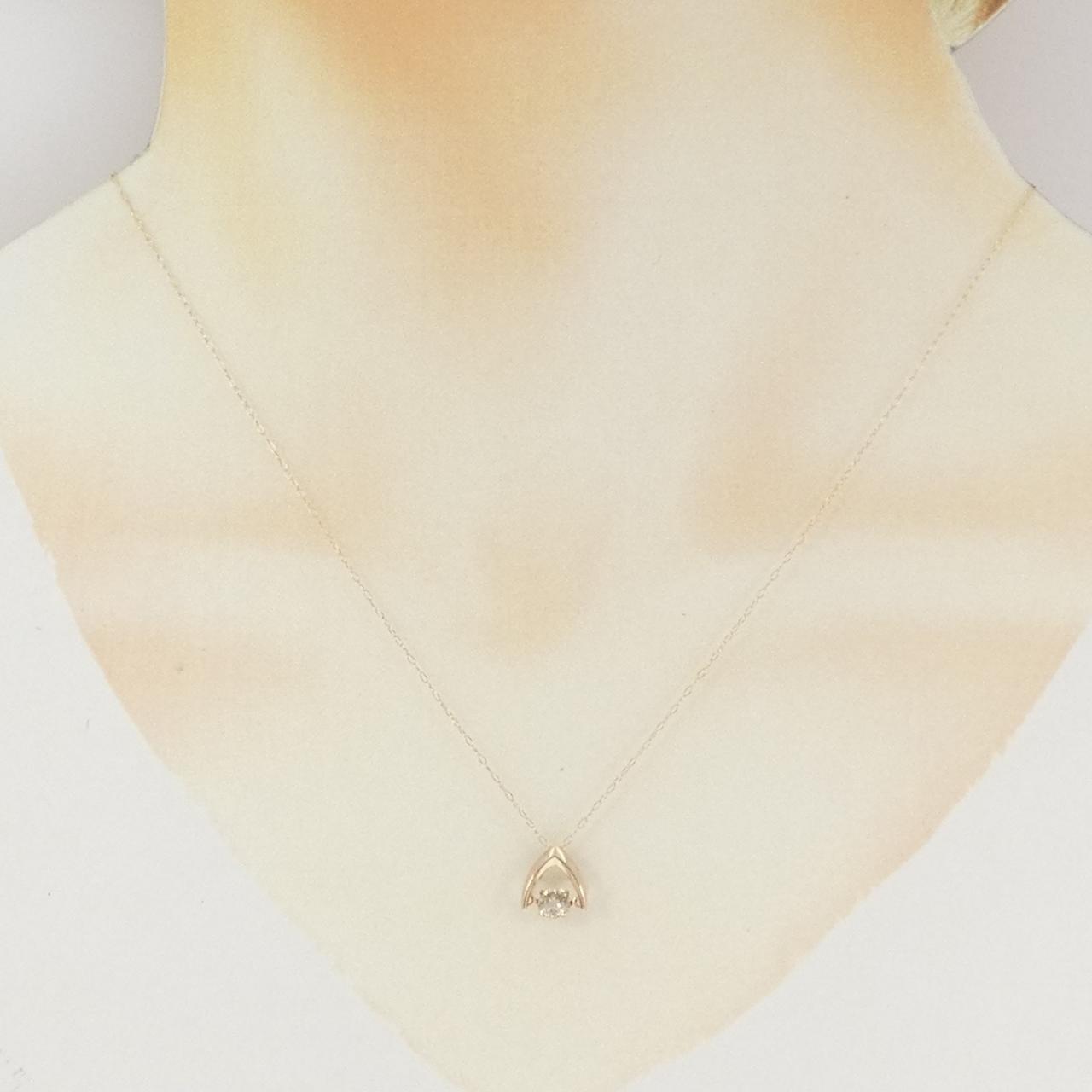 K18PG ダイヤモンド ネックレス 0.30CT