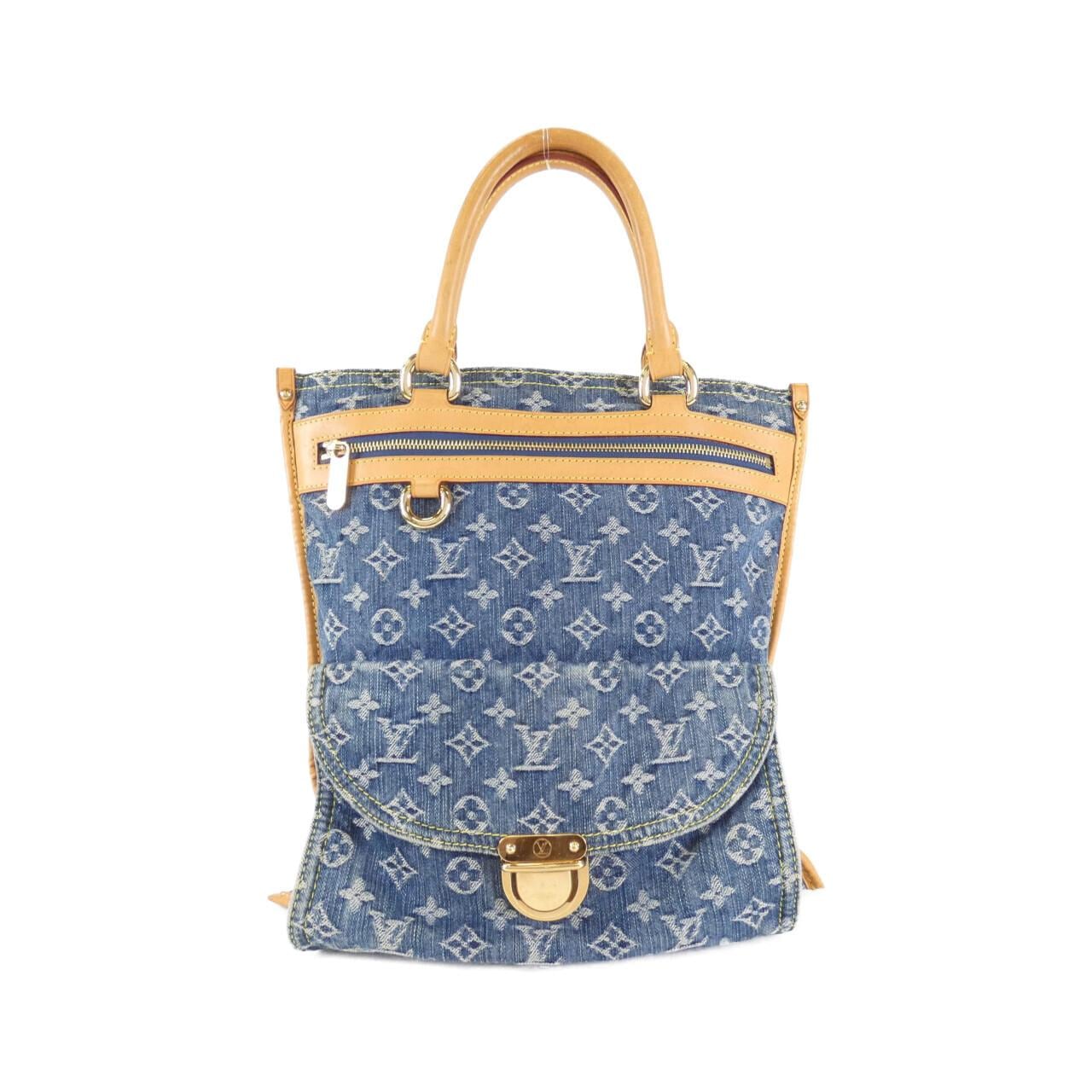 LOUIS VUITTON Monogram Denim Flat Shopper M95018 Bag