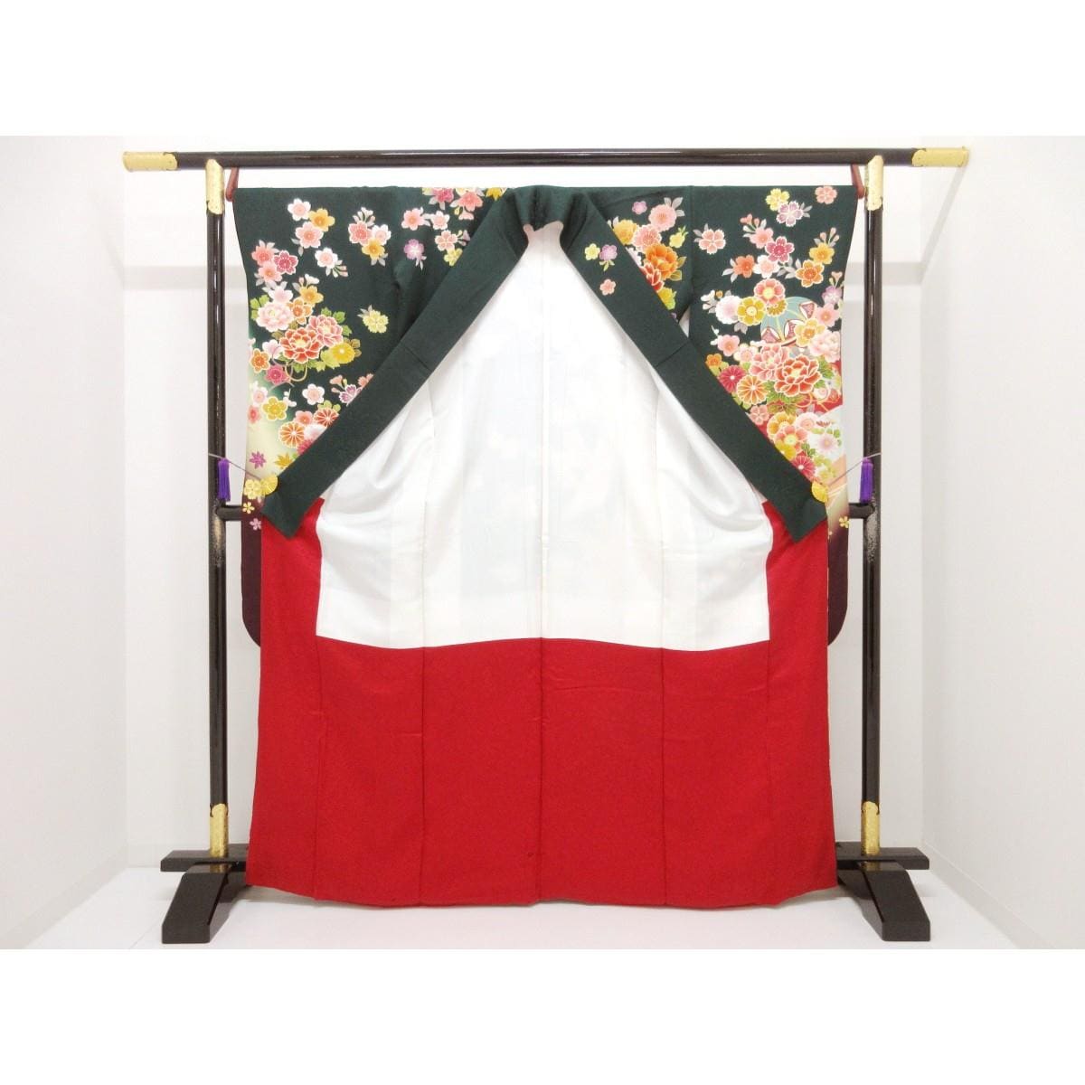 振袖　友禅金彩加工　ボカシ染