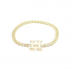 K18YG イニシャルH リング