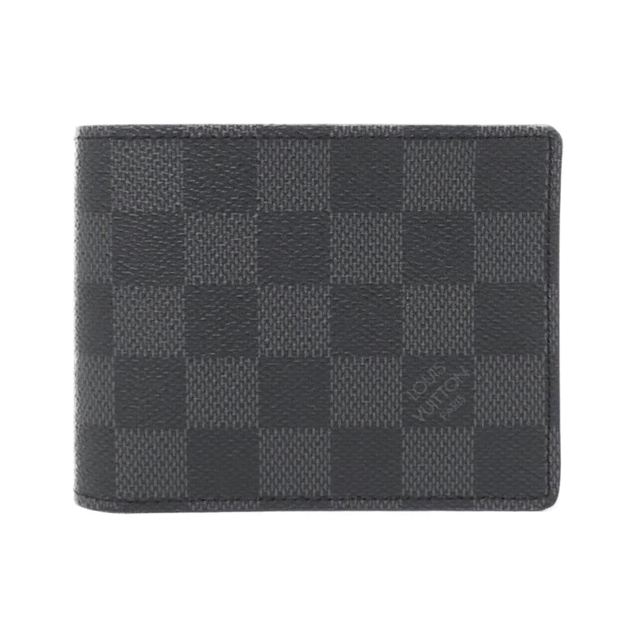 LOUIS VUITTON Damier Graphite Portefeuille Multiple N62663 Billfold