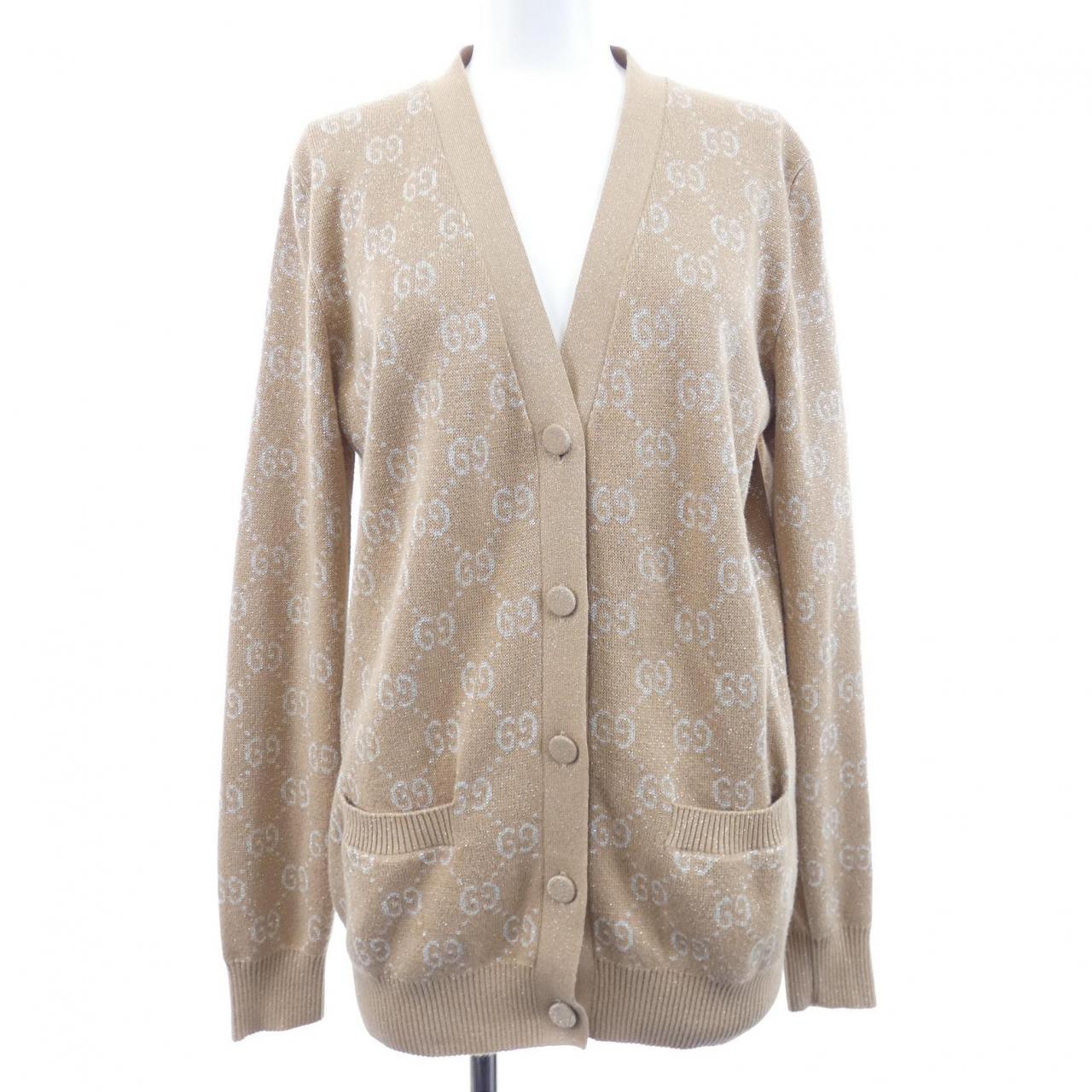グッチ GUCCI ラメ GGジャカード 678434 XKB54 カーディガン
