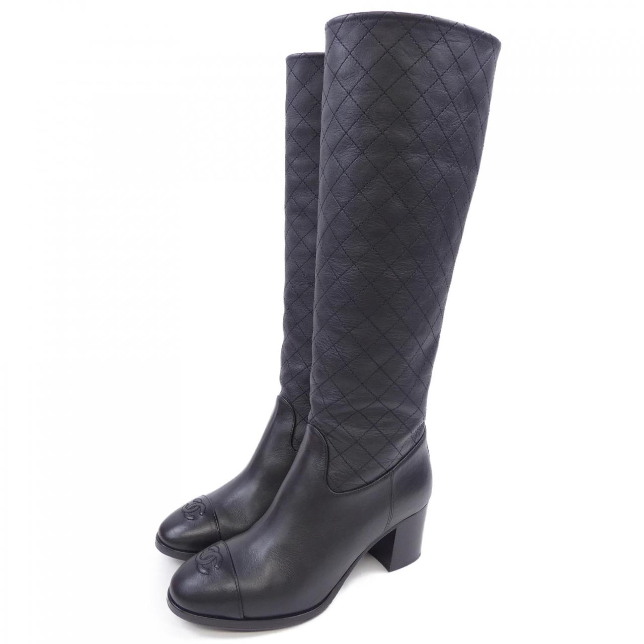 シャネル CHANEL ハイブーツ G39248X56605 ロングブーツ