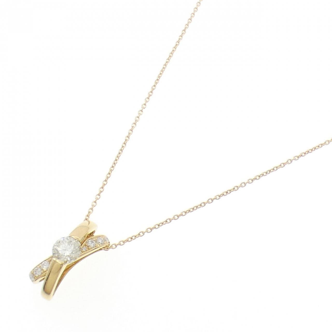 K18YG ダイヤモンド ネックレス 1.070CT