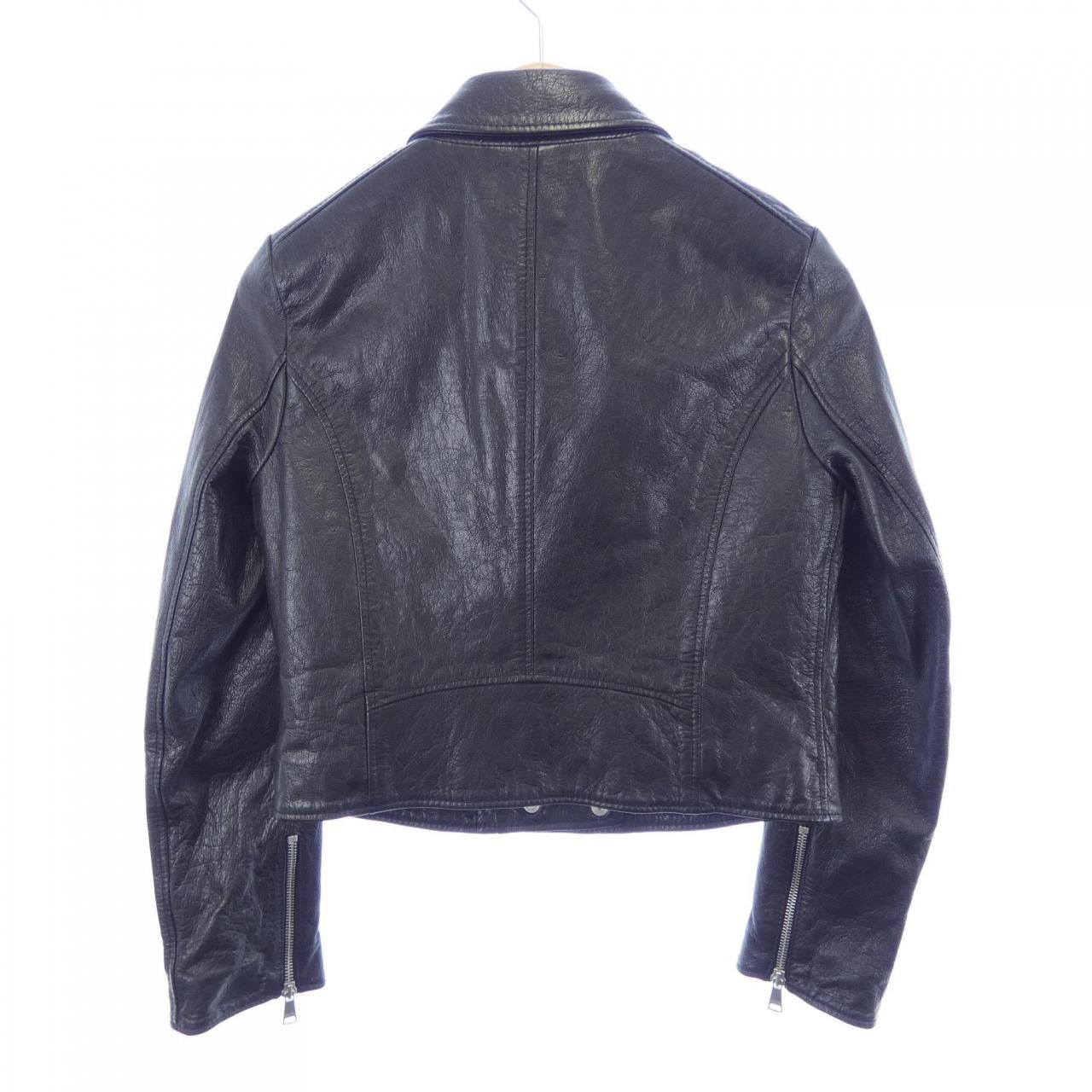 ドルチェアンドガッバーナ DOLCE&GABBANA F9829L/FUL79 レザーライダースジャケット