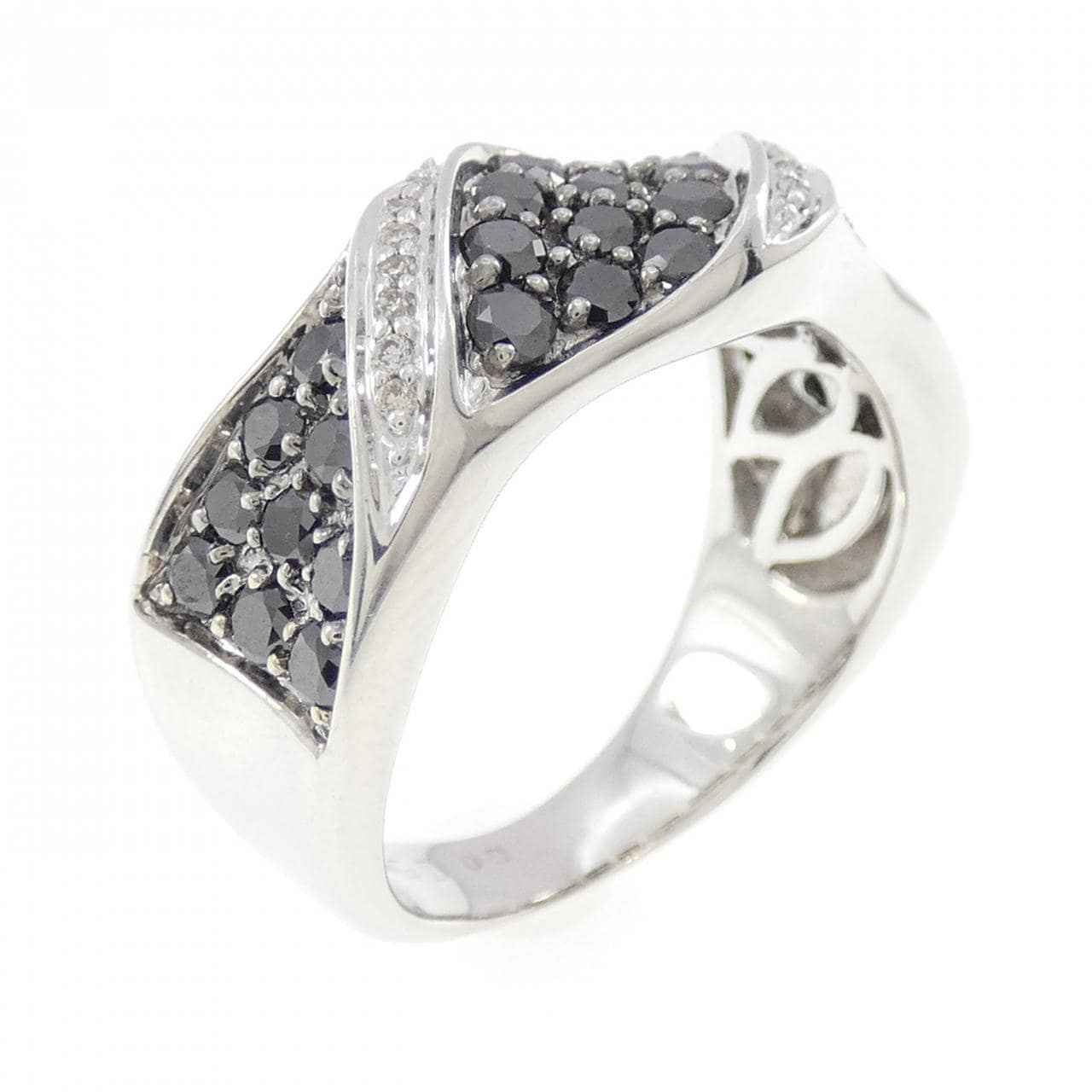 K18WG/K18BG ダイヤモンド リング 1.00CT